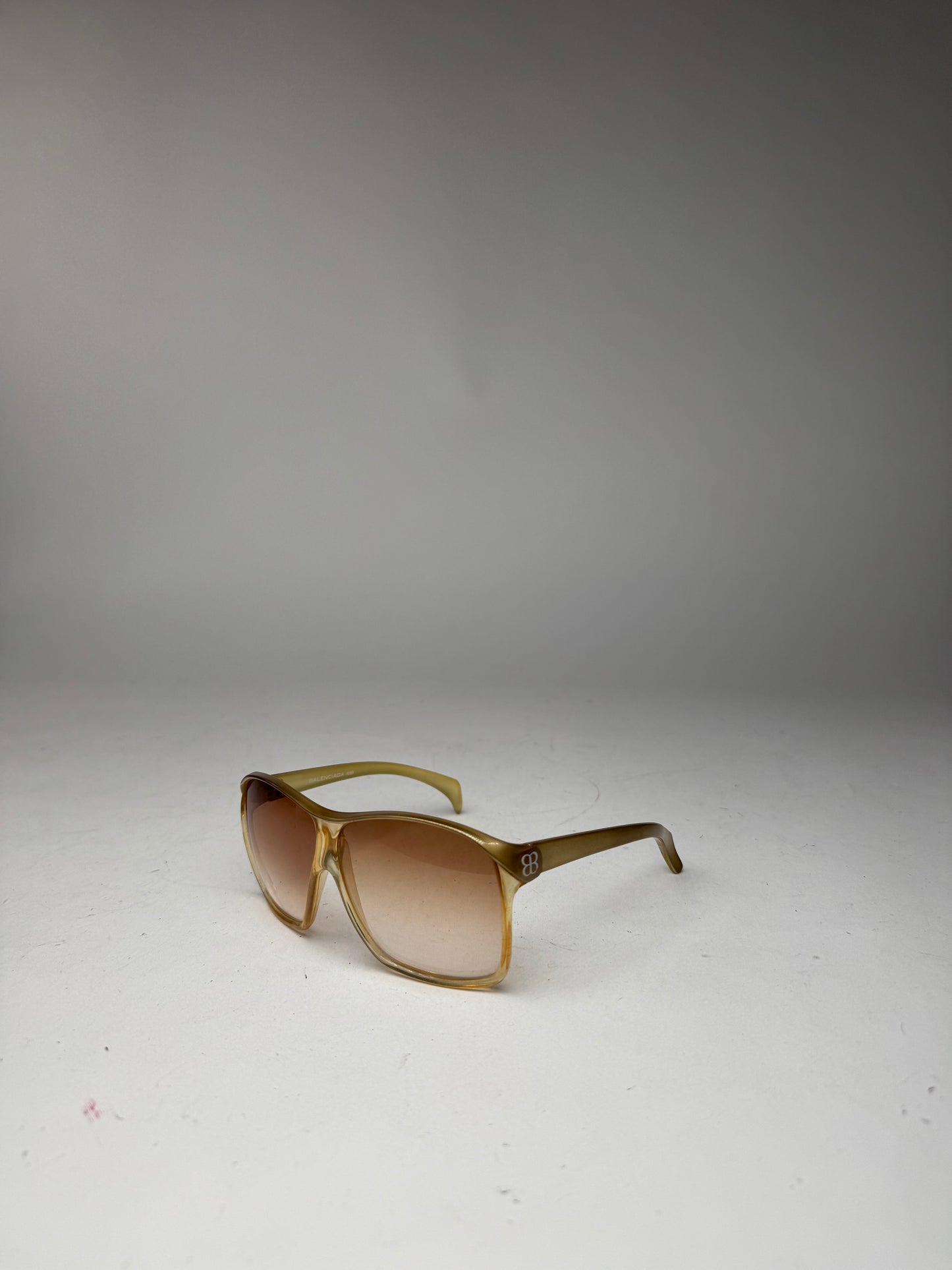 Vintage Balenciaga Oversized Sunglasses Golden