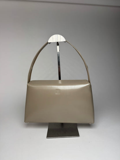 Vintage  Givenchy 4G Patent Leather Bag Grey Brown