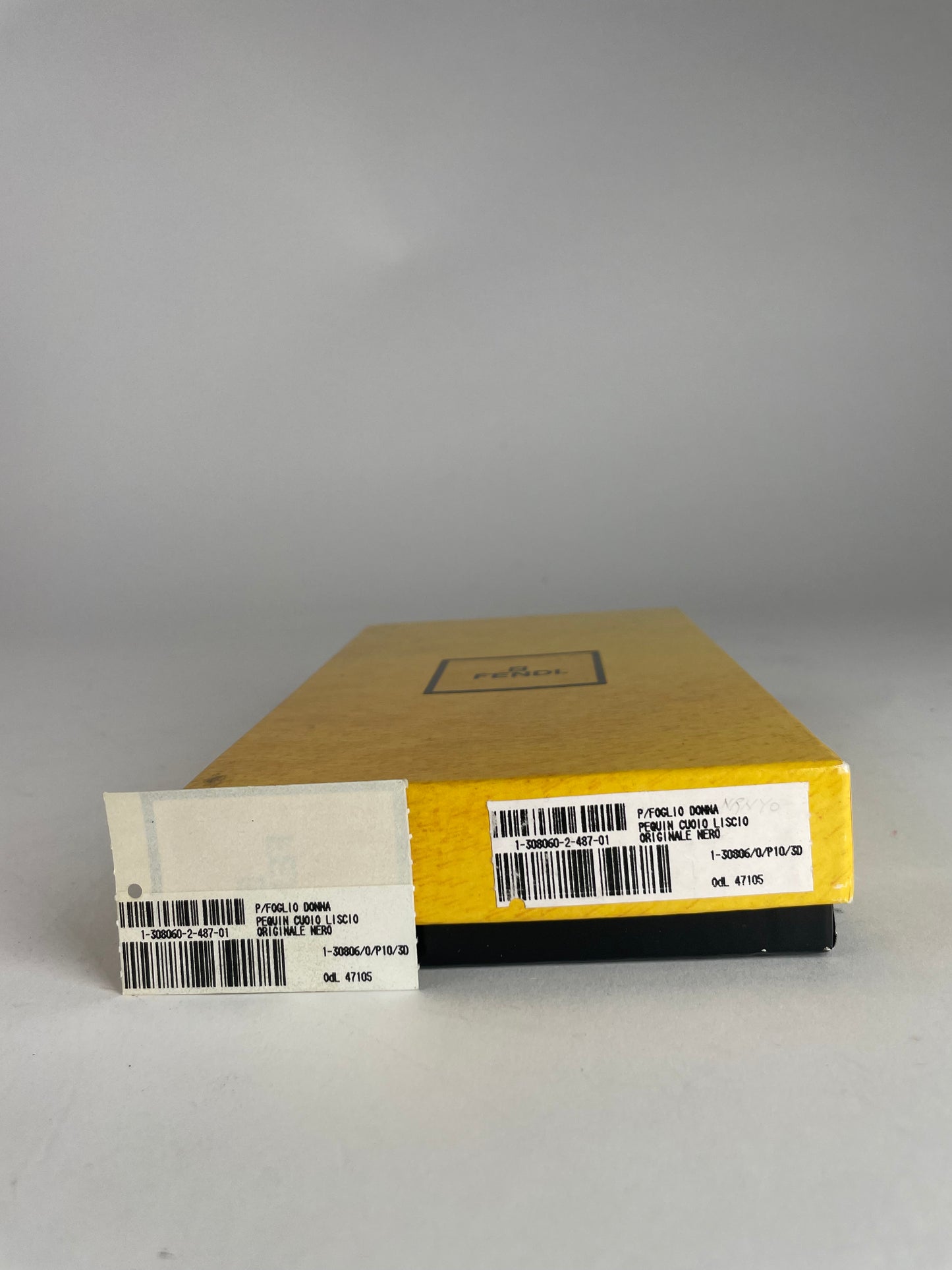 Vintage Fendi Roma Leather Wallet Brown Black striped