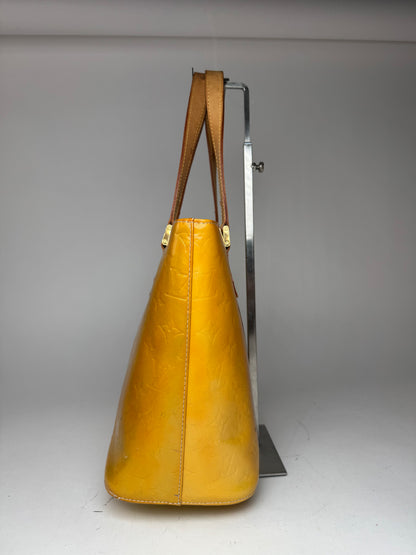 Vintage Louis Vuitton Vernis Leather Bag Yellow