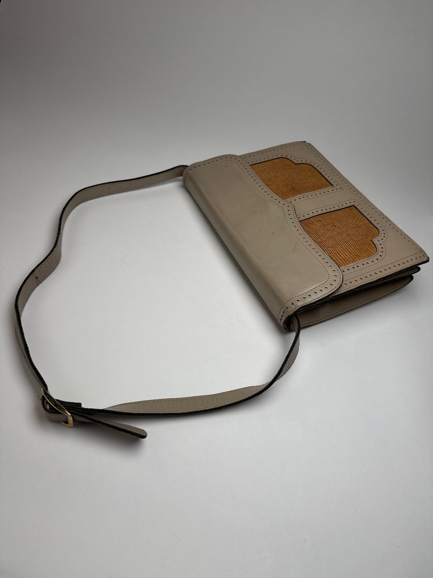 Vintage Yves Saint Laurent 2 Way Leather Bag Y Satchel