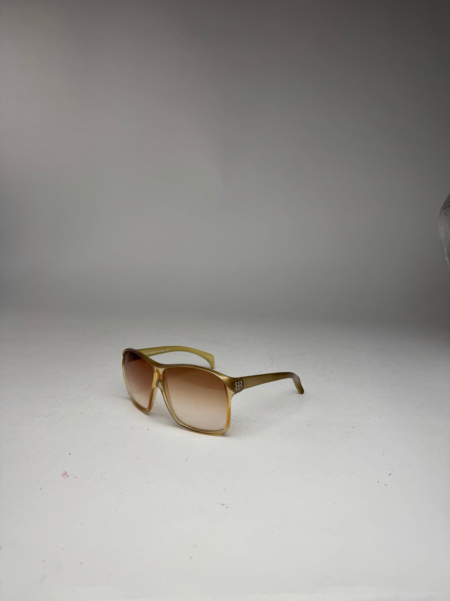 Vintage Balenciaga Oversized Sunglasses Golden