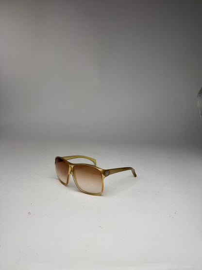 Vintage Balenciaga Oversized Sunglasses Golden