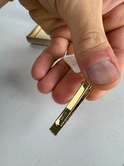 Vintage Celine Paris Tie / Money Clamp Golden New