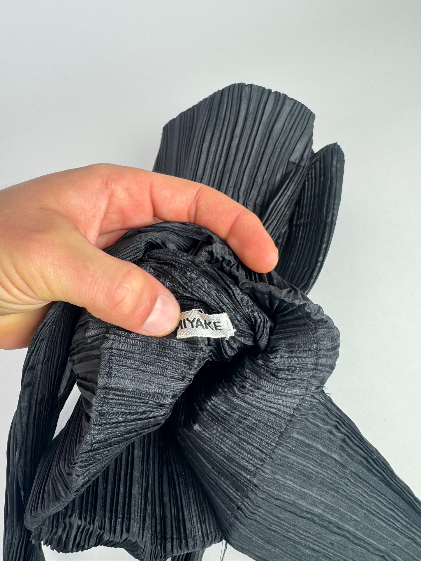 Vintage Issey Miyake Pleated Bag Black