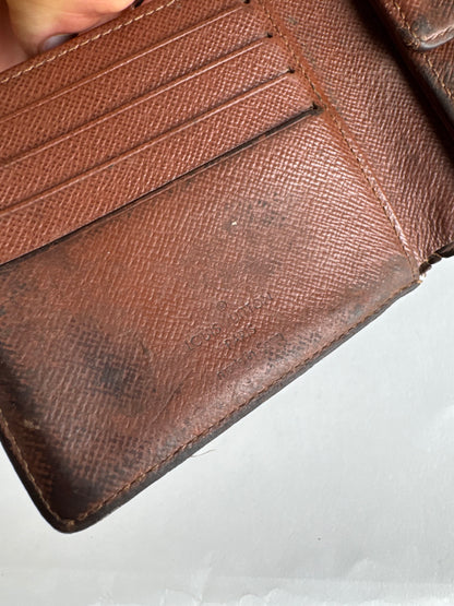 Vintage Louis Vuitton Monogram Foldable Wallet Brown