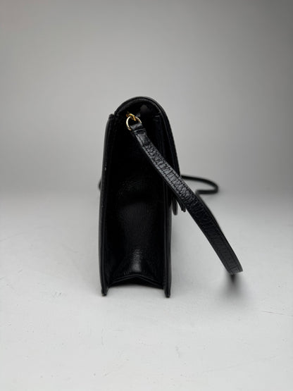 Sac vintage Givenchy 4G en cuir noir