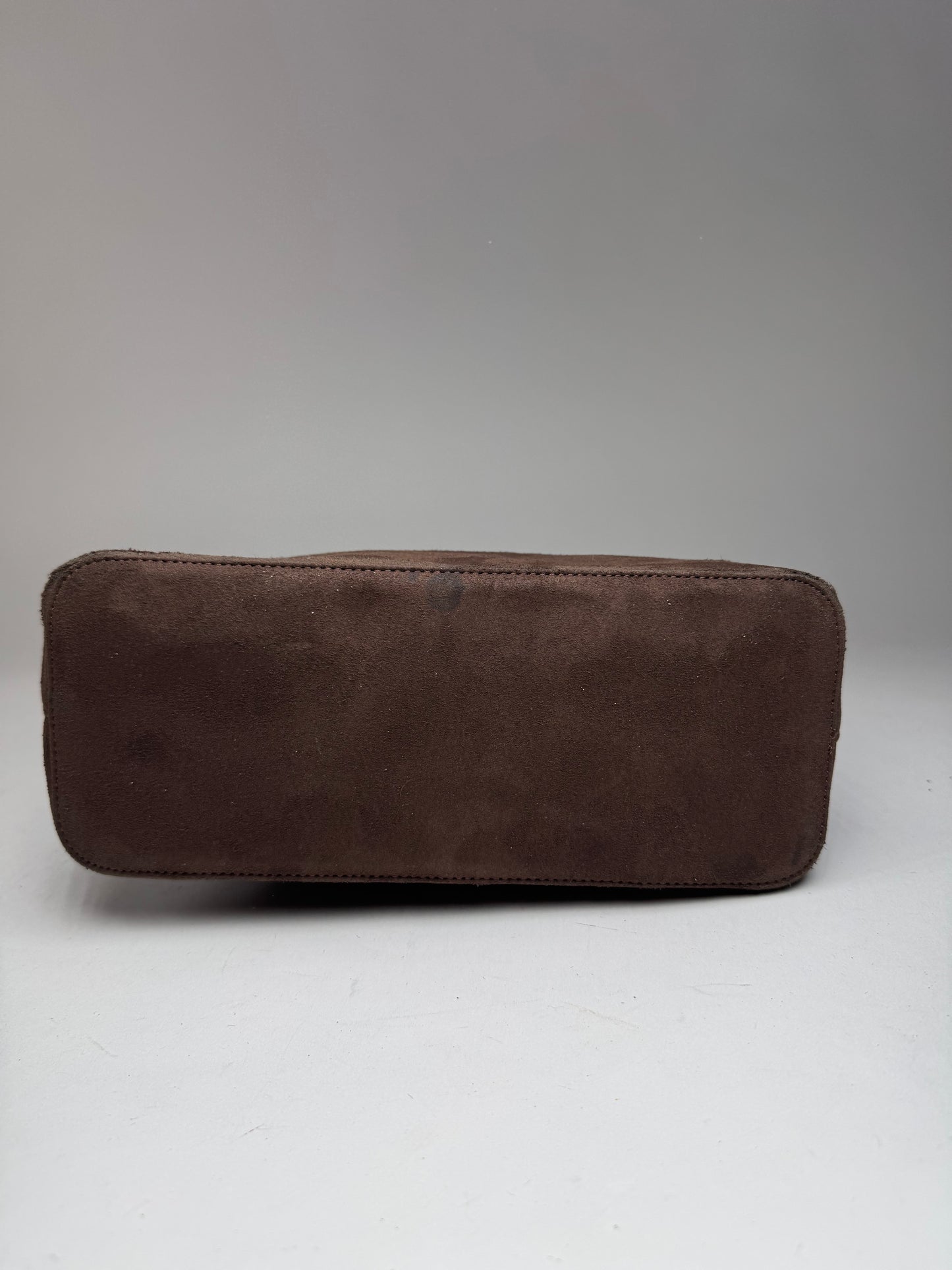 Vintage Balenciaga Suede Bag Brown