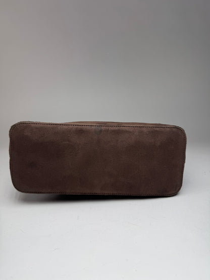 Vintage Balenciaga Suede Bag Brown