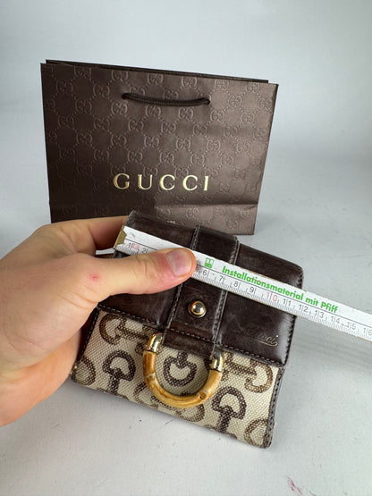 Vintage Gucci Monogram Horsebit Wallet