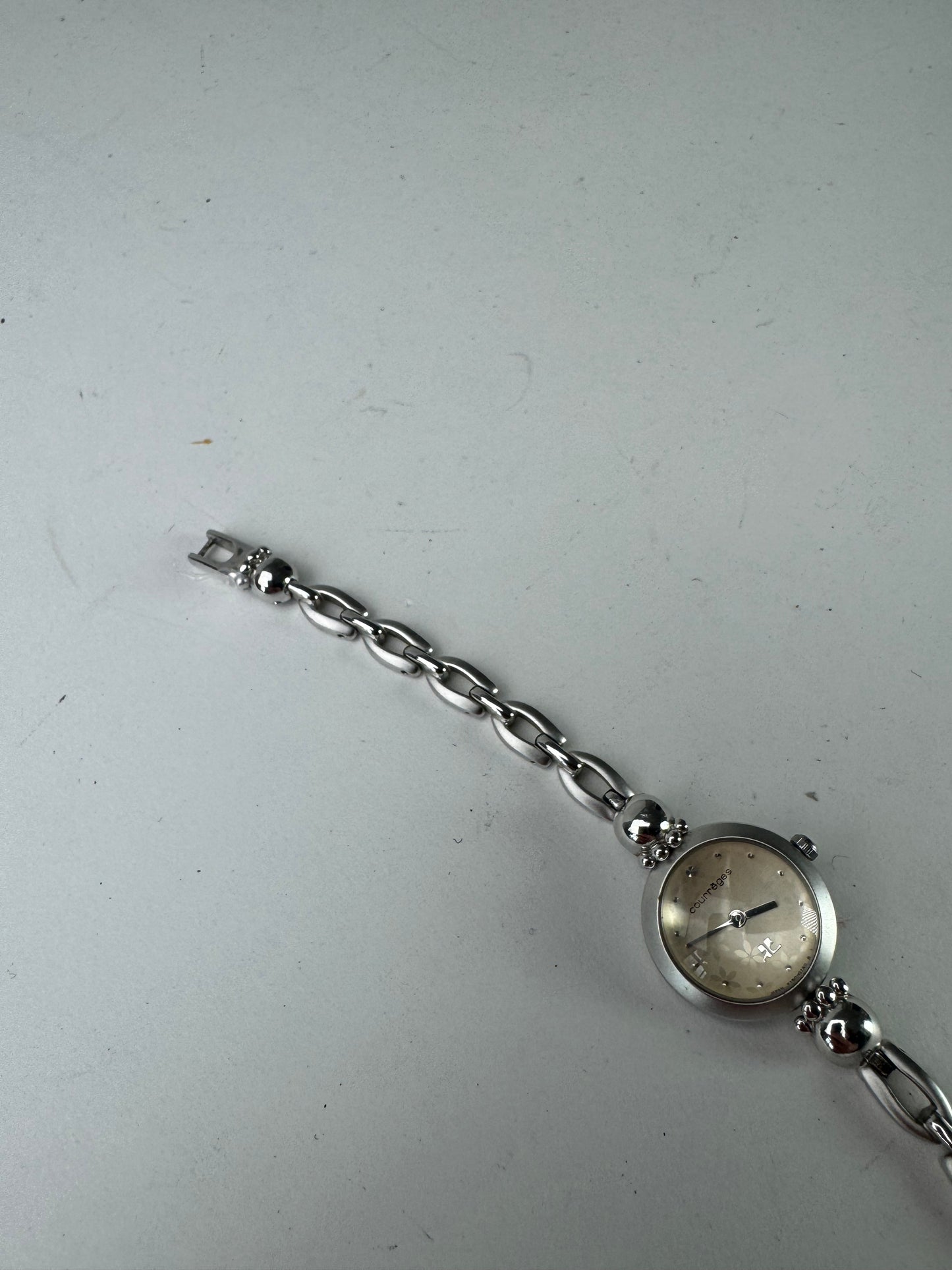 Montre Courreges Vintage Acier Argent