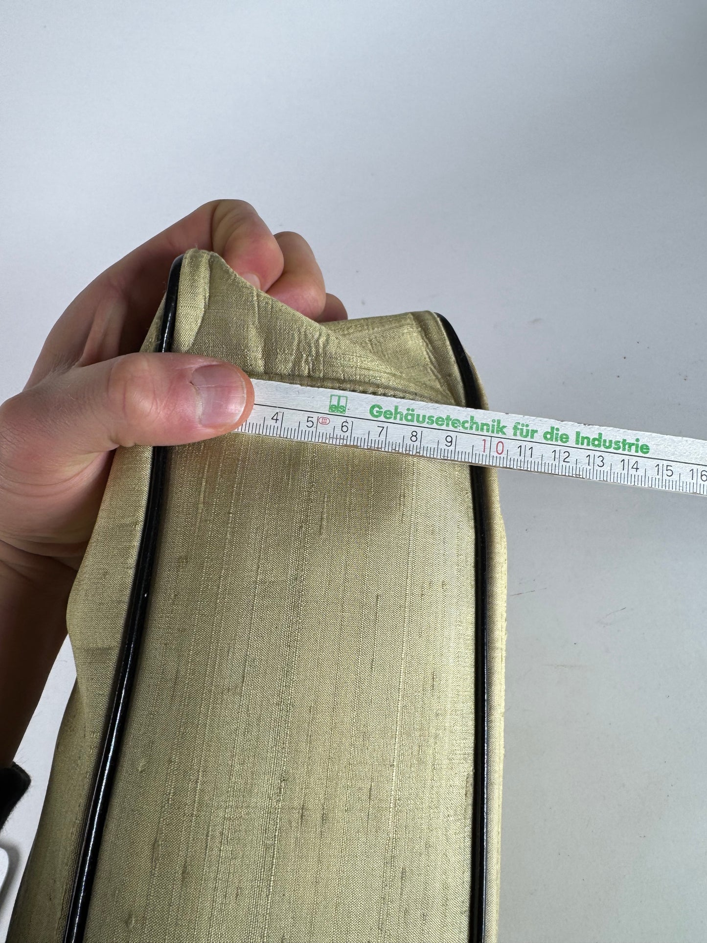 Vintage Balenciaga Linen Bag Citron Yellow Black