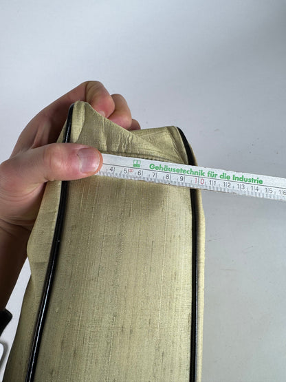 Vintage Balenciaga Linen Bag Citron Yellow Black