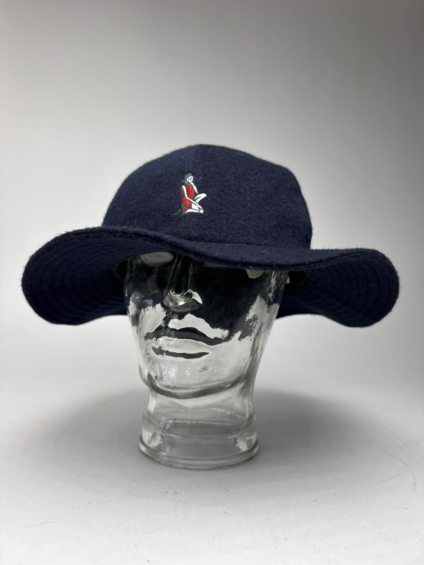 Vintage Pleats Please Wool Hat Marine