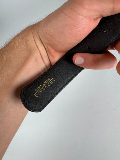 Vintage Givenchy Leather Belt Black