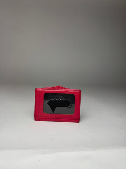 Vintage Givenchy Leather Card Holder Red