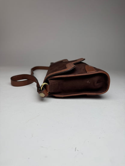 Vintage Chloe Leather Suede Shoulder Bag brown