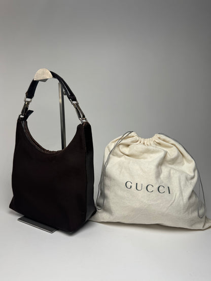 Vintage Gucci Canvas Bag Brown