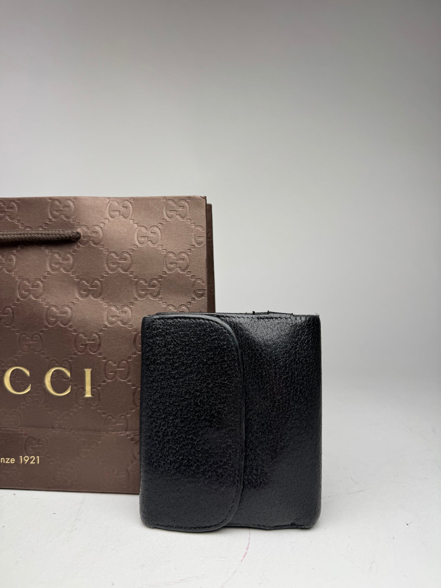 Vintage Gucci Leather Wallet Black