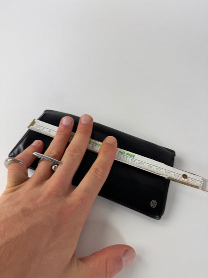 Vintage Cartier Patent Leather ID Holder Black