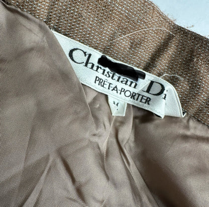 Vintage Dior Wool Skirt Brown M