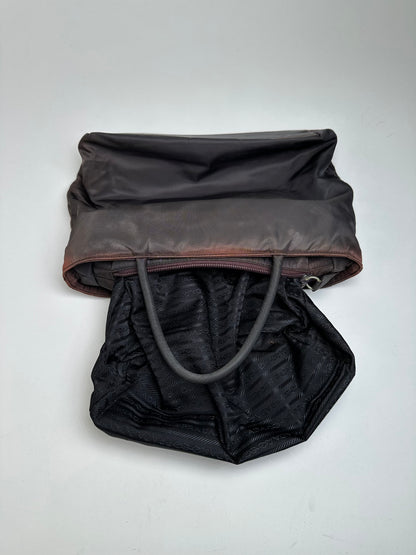 Vintage Prada Nylon Tote Bag Black