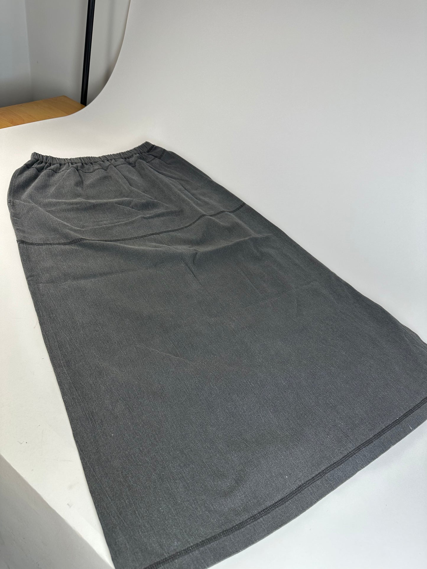 Vintage Issey Miyake Wool Skirt Grey M