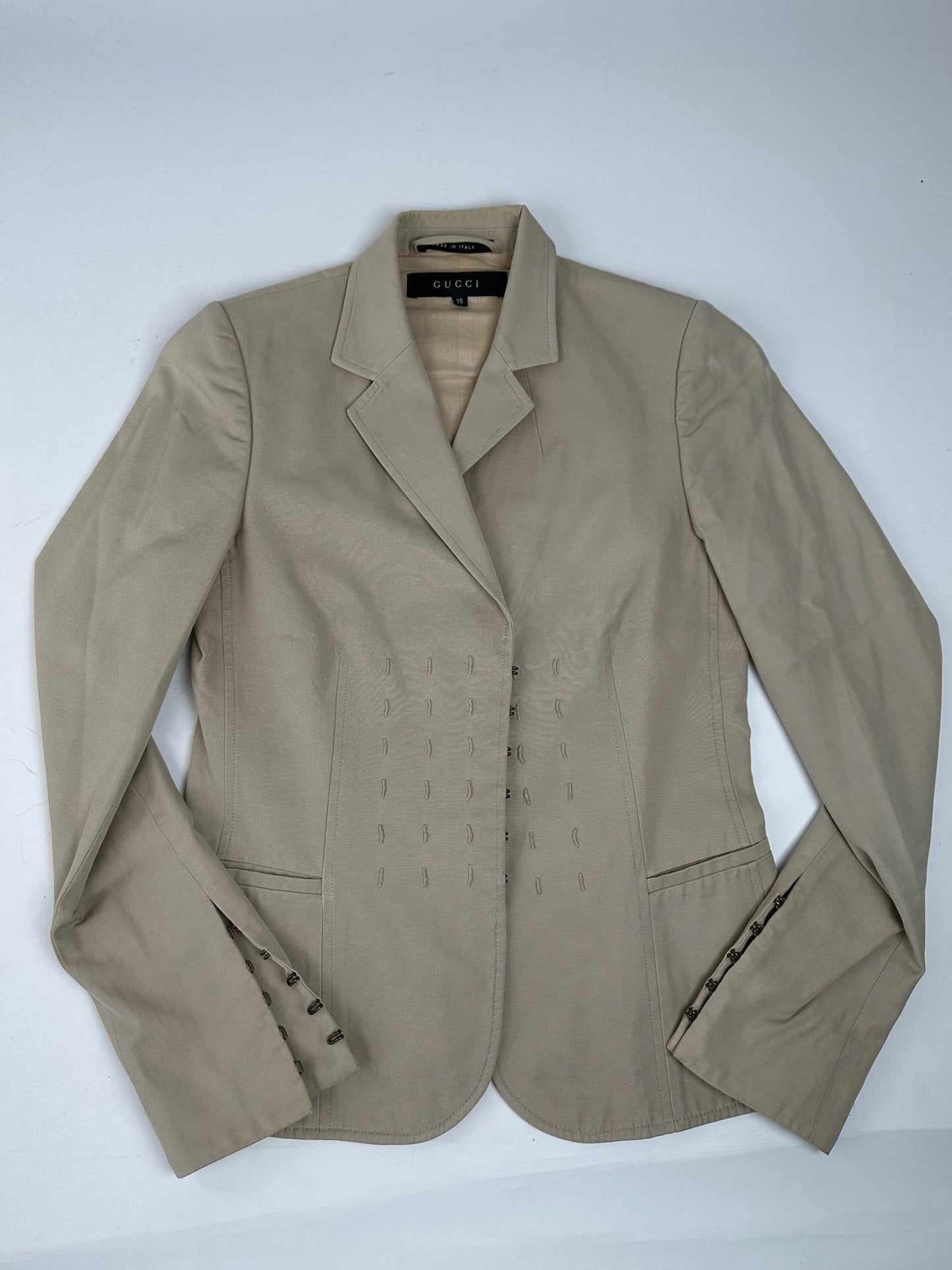 Vintage Gucci Blazer / Trenchcoat Beige 38/M