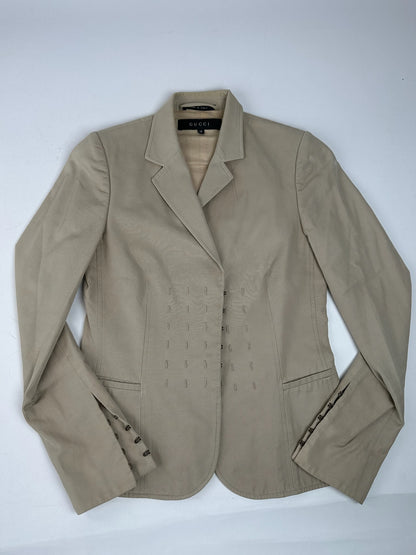 Vintage Gucci Blazer / Trenchcoat Beige 38/M