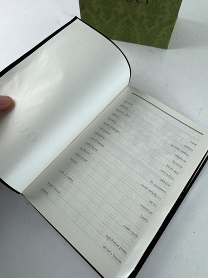 Vintage Gucci Patent Leather Organizer black