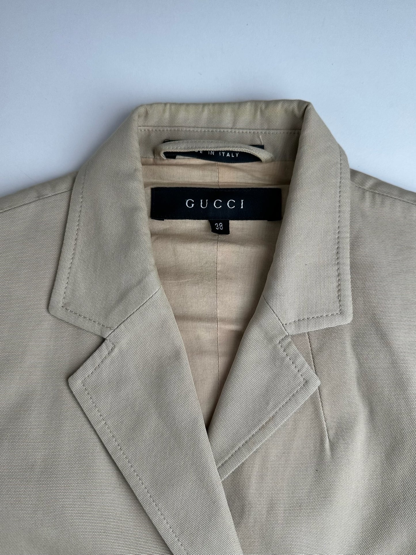Vintage Gucci Blazer / Trenchcoat Beige 38/M