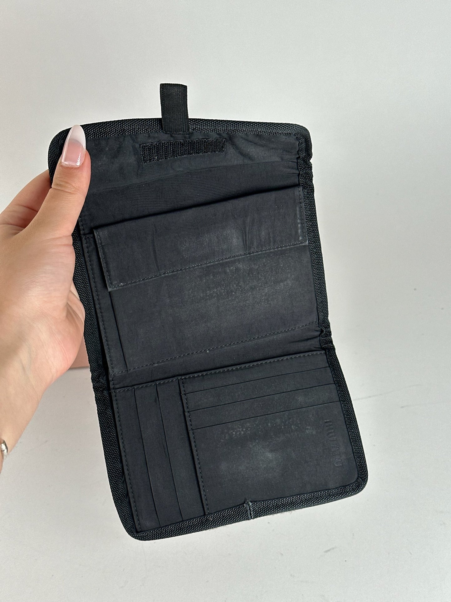 Vintage Miu Miu Canvas Wallet black