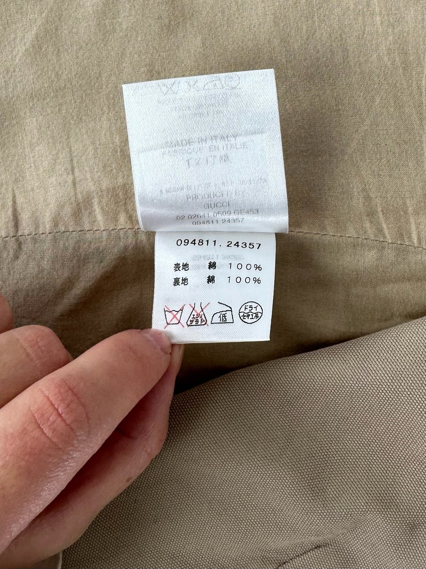 Vintage Gucci Blazer / Trenchcoat Beige 38/M