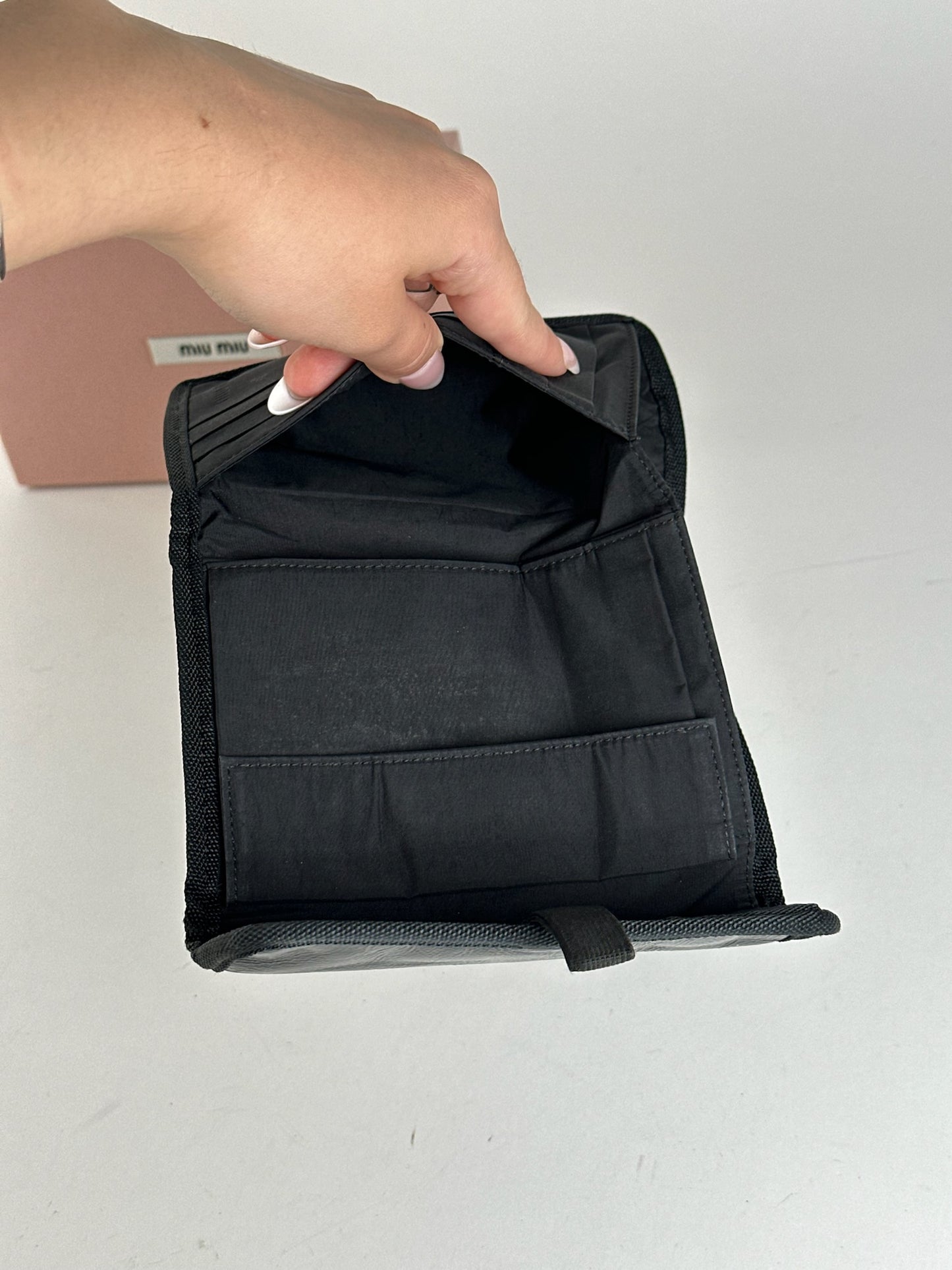 Vintage Miu Miu Canvas Wallet black