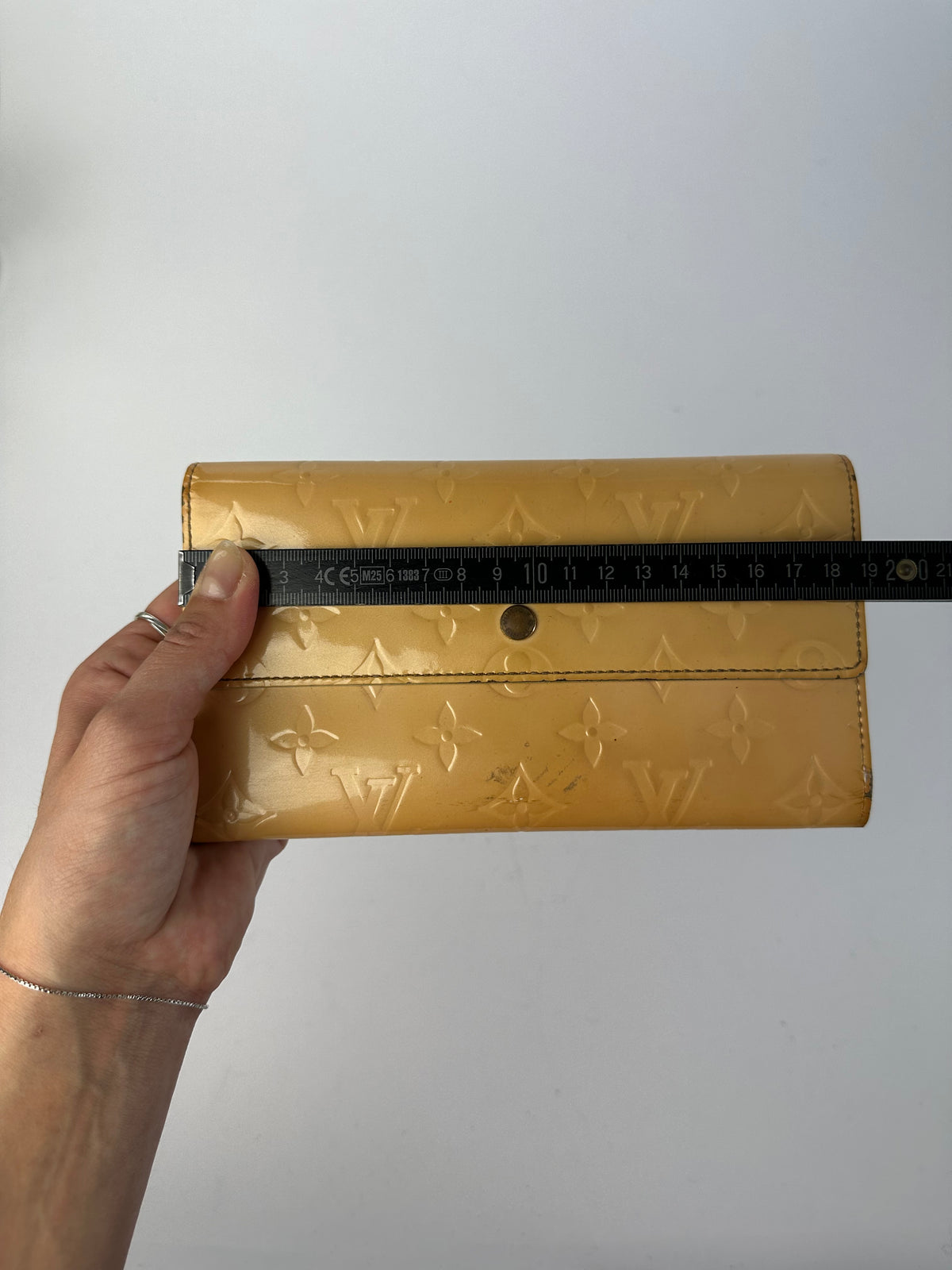 Vintage Louis Vuitton Monogram Monogram Vernis Bifold Wallet Late 1990s Yellow