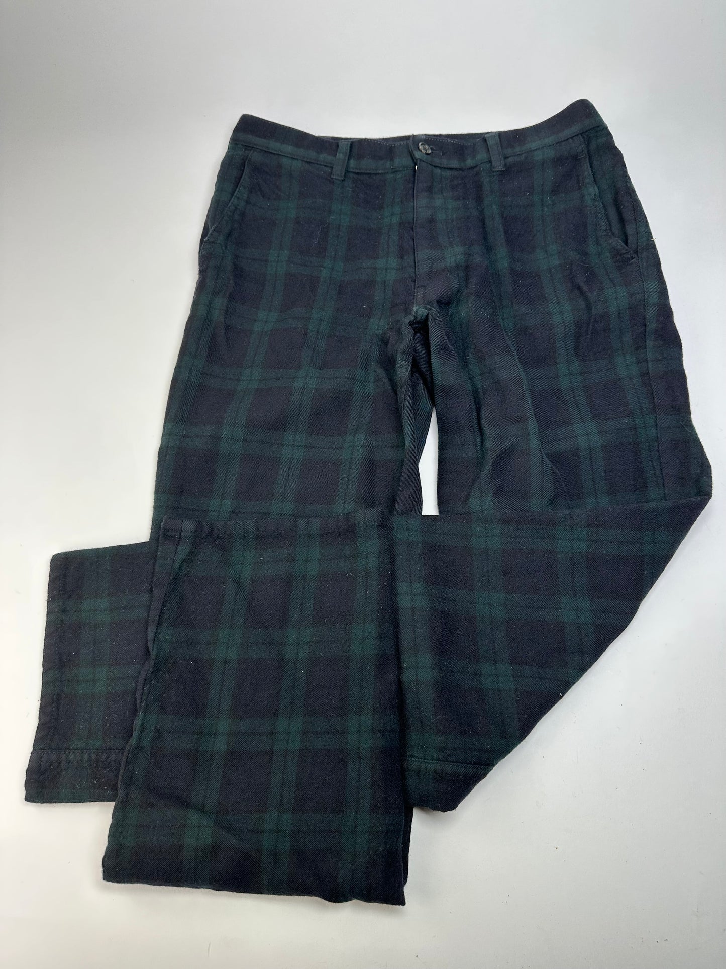 Vintage Comme des Garçons Wool Trousers Black Dark Green