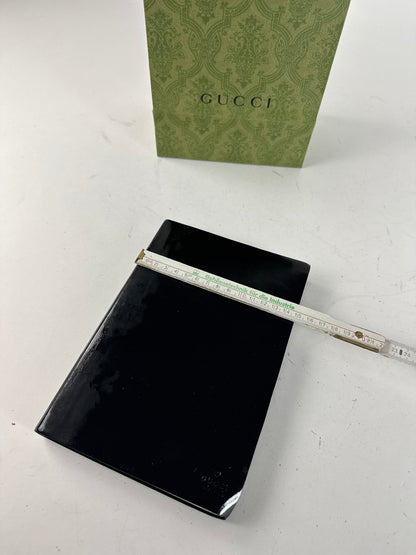 Vintage Gucci Patent Leather Organizer black