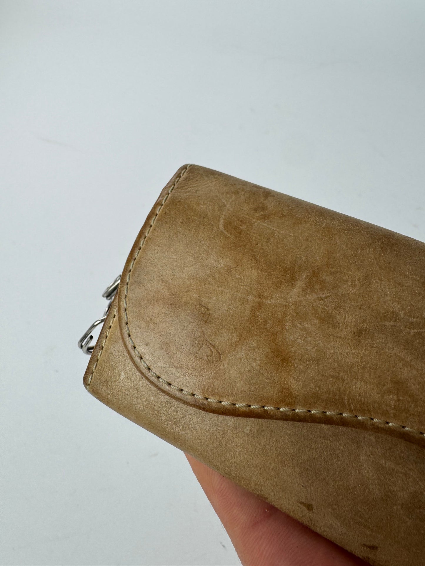 Vintage Vivienne Westwood Leather Key Holder beige