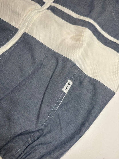 Vintage Dior Mens Short - Sleeve Jacket Blue White L