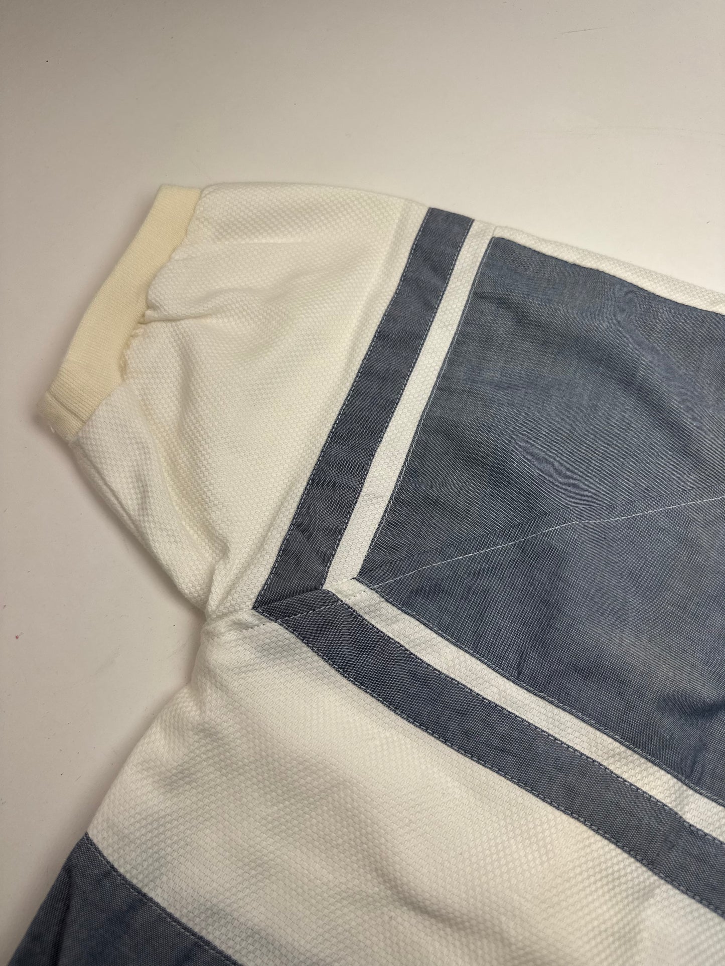 Vintage Dior Mens Short - Sleeve Jacket Blue White L