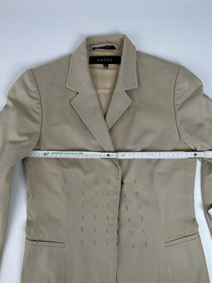 Vintage Gucci Blazer / Trenchcoat Beige 38/M