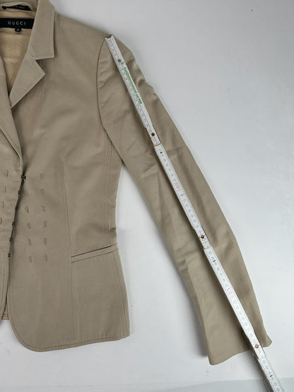 Vintage Gucci Blazer / Trenchcoat Beige 38/M