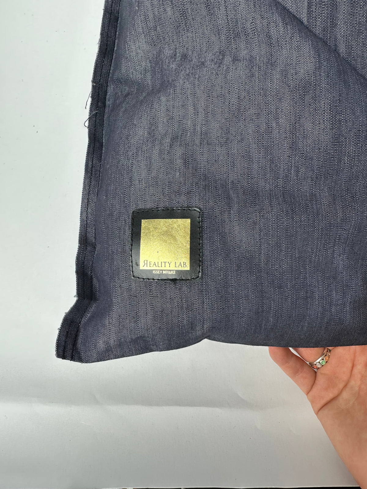 Vintage Issey Miyake Reality Lab Fabric Tote Dark Blue Purple