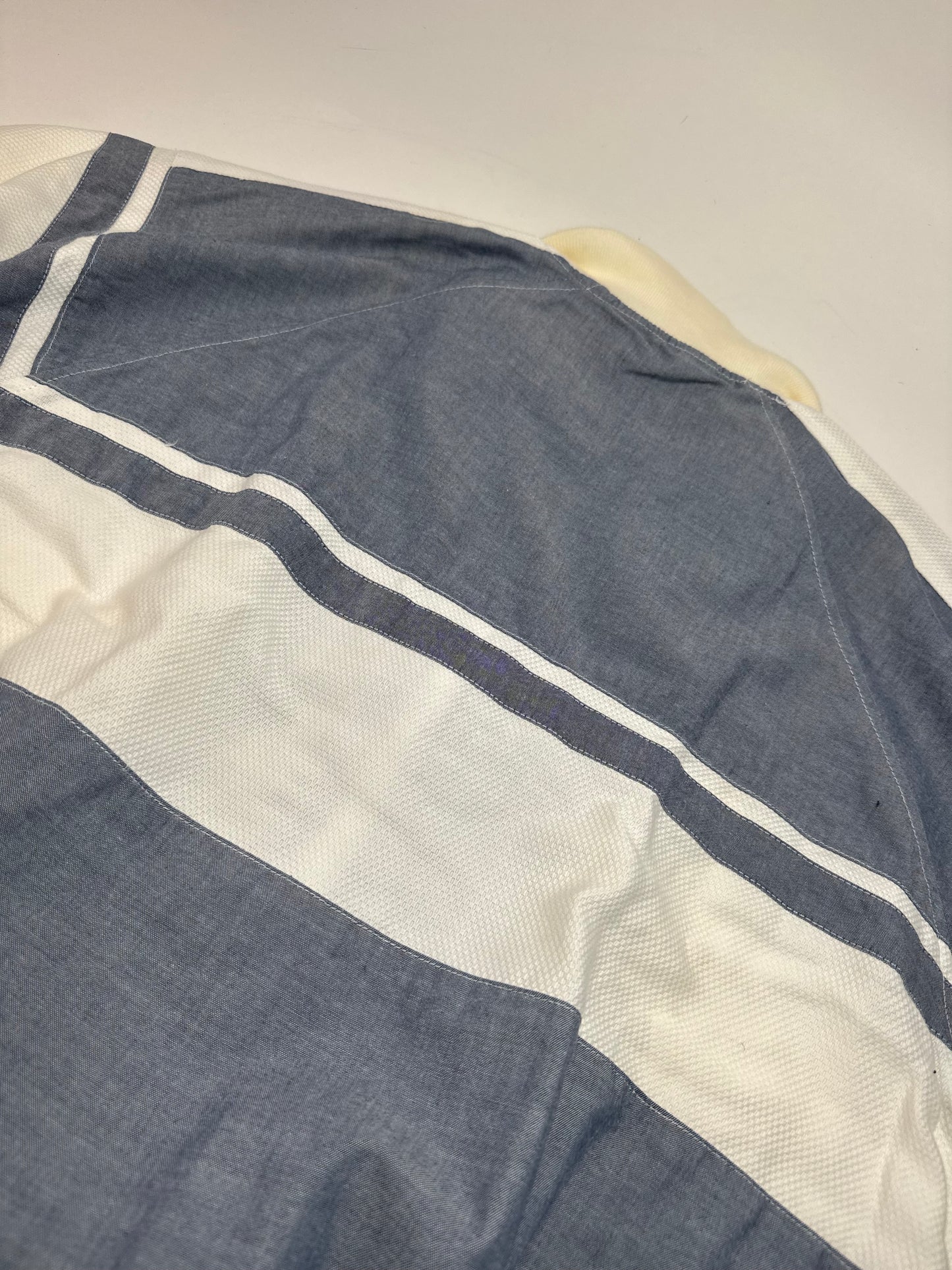 Vintage Dior Mens Short - Sleeve Jacket Blue White L