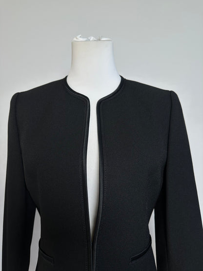 Vintage Givenchy Wool Blazer Short Coat Black M