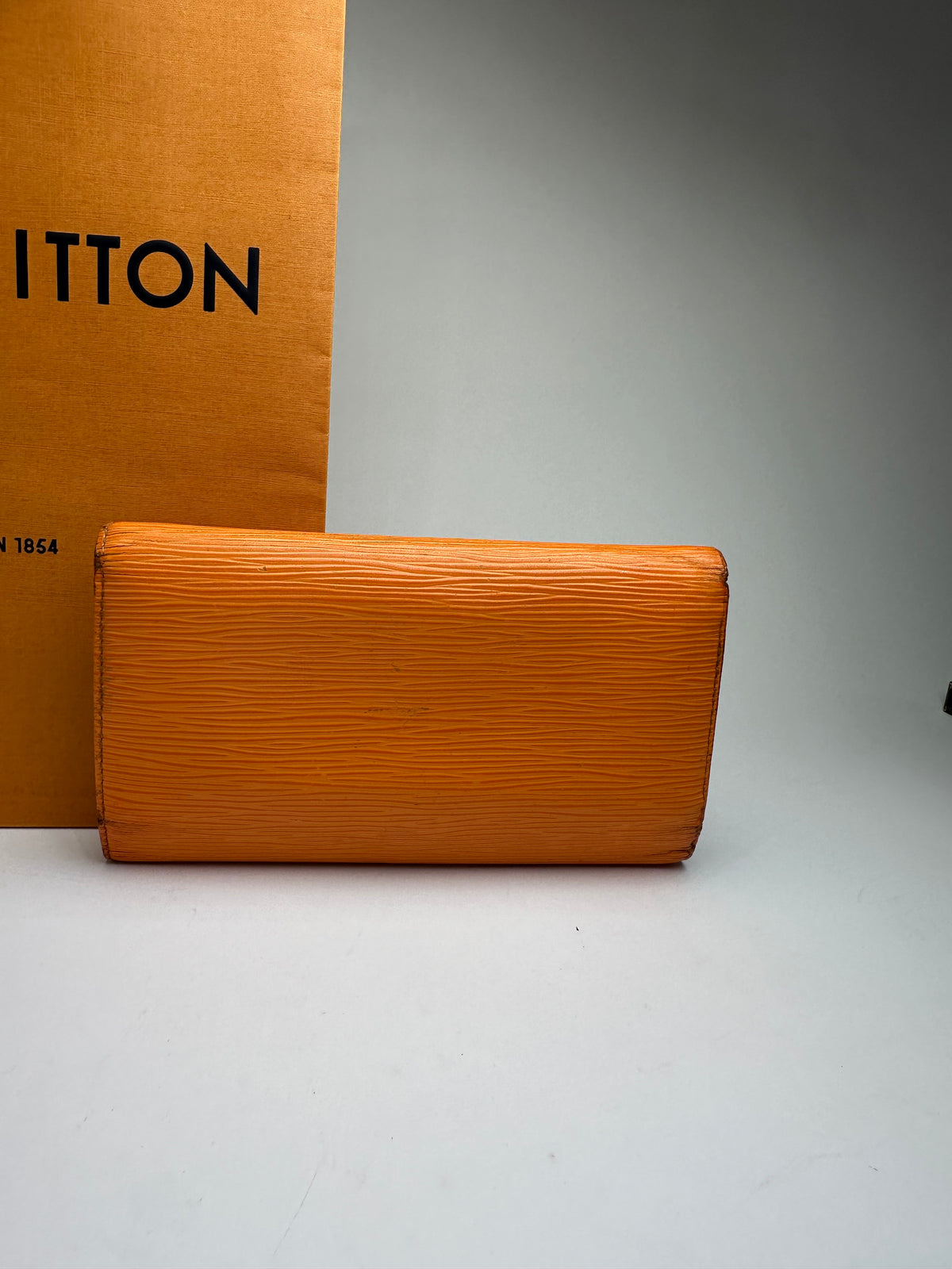 Vintage Louis Vuitton Epi Leather Bifold Wallet Late 1990s Orange