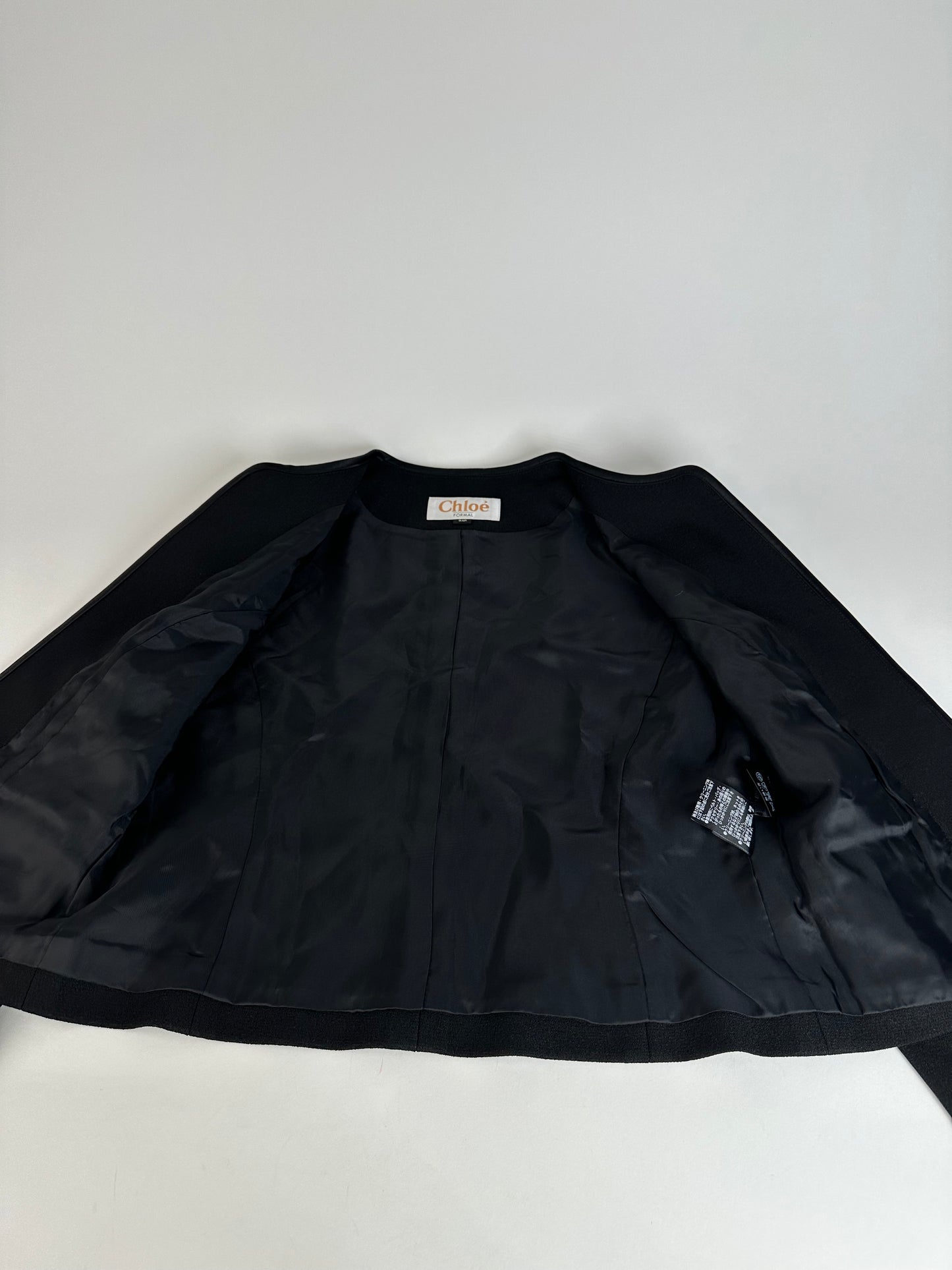 Vintage Givenchy Wool Blazer Short Coat Black M