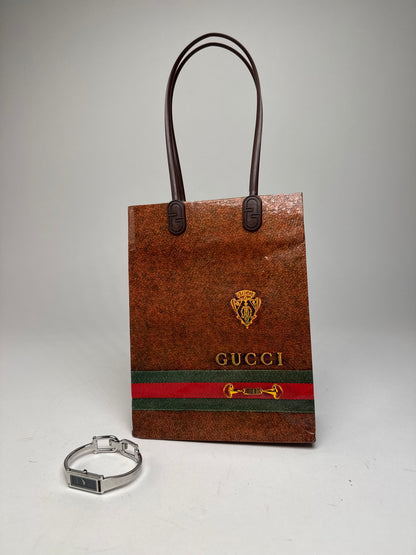 Vintage Gucci Horsebit Quartz Watch Silver