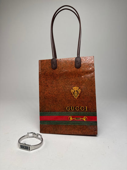 Vintage Gucci Horsebit Quartz Watch Silver