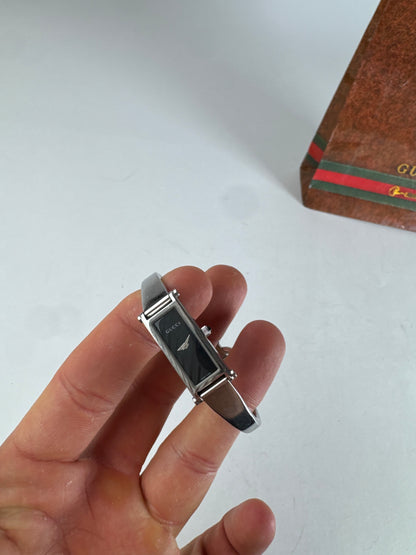 Vintage Gucci Horsebit Quartz Watch Silver